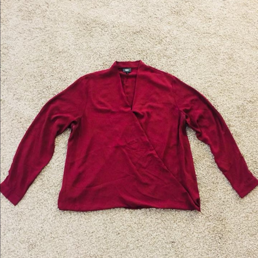 Dressy Burgundy Blouse
